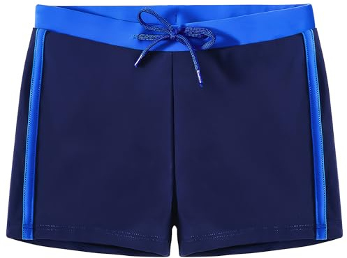 FILOWA Boys Swimming Shorts Kids Quick Dry Swim Trunks, 7-14 Years | Adjustable Drawstring, Swims Boxer, Stretchy Swimsuit, Mesh Lined, Beach Swimwear, Board Swimming Costume for Teenagers