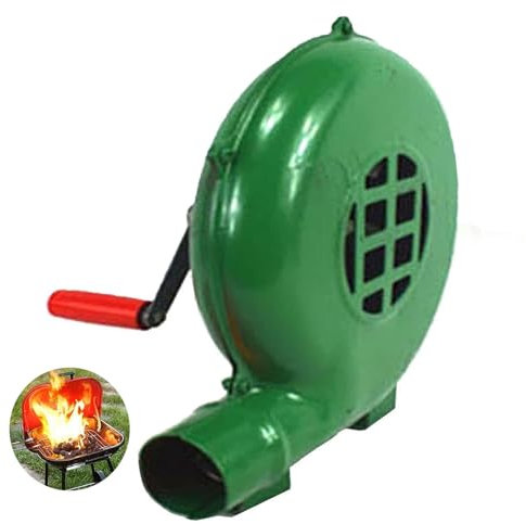 BBQ-tillbehör, Iron Gear Popcorn-fläkt manuell fläkt, utomhus manuell järnutrustning grillfläkt, bärbar grill eldstartare flamgenerator, metallfläktbla
