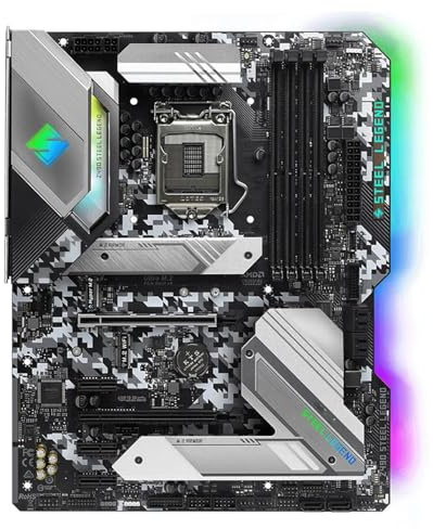 Schede madri per computer Fit For ASRock Z490 Steel Legend Intel Z490 LGA 1200 4×DDR4 ATX 2×M.2 HDMI