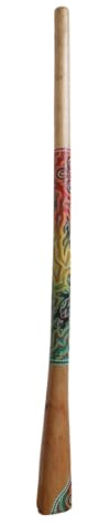 Marblechic Didgeridoo in Legno Decorato con Tecnica aborigena – cm 150 – Fatto a Mano in Indonesia