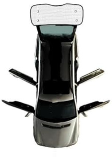 DZSYBUIGB Pare-Soleil Pare-Soleil fenêtre de Voiture pour Ford pour Escape pour MK4 2020 2021 2022 2023, réflecteur de Protection UV Pare-Soleil Vitres(R Windshield)