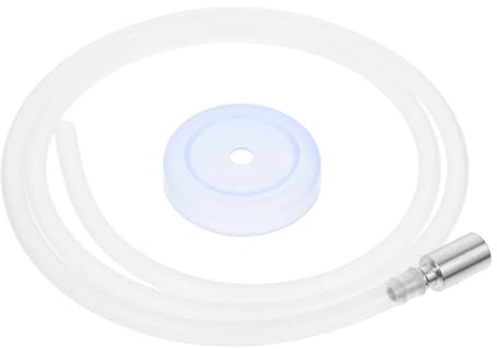 VANZACK Manguera de Silicona 14 M para Dispensador de Agua con Peso de Acero Inoxidable 304 Tubo Flexible con Filtro y Tapa para Garrafas y Juegos de Té Accesorio para Bomba Pesada y