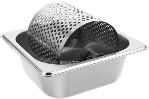 DINHEAROM Rullo per Burro in Acciaio Inossidabile da 1 l Impugnatura Ergonomica, Applicatore di Burro Uniforme per Hamburger, Pane e Barbecue, Utensile da Cucina per Uso Domestico