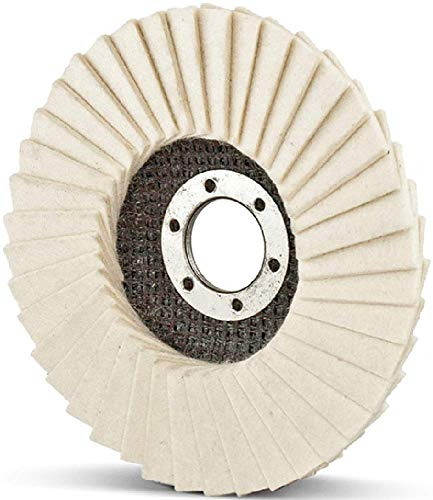 PZ 5 X DISCHI LAMELLARI IN FELTRO Ø 115 x 22 mm PER LUCIDATURA A SPECCHIO