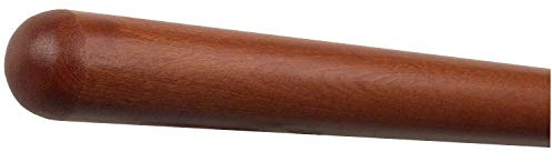 TIBU Handlauf Holz Mahagoni Treppe Wand Geländer/Rundholz/Stange/Griff lackiert 42 mm mit bearbeiteten Enden ohne Handlaufhalter 1200 mm / 120 cm / 1,2 m Halbkugel gefräst
