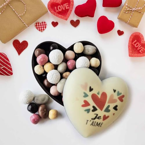 Maxi coeur surprise grand modèle je t'aime mon amour coffret sophia - Chocolat saint valentin - surprise saint valentin cadeau gourmand