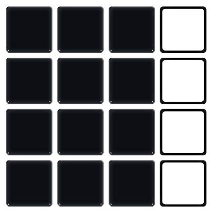 Ezprotekt Furniture Sliders for Carpet Sliders 2-1/2 inch for Moving Furniture Movers Carpet Gliders Glides Self-Adhesive Furniture Moving Pads, 64 mm 16 PCS Black