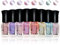 8PCS Gireatick Mermaid Pearl Shell Nail Polish Transparent Elegant Shell Shiny Long Lasting Nail Varnish Crystal Nail Art Set 8 Colors