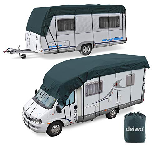 Wohnwagen & Wohnmobil Schutzdach 9 x 3 m vierlagig wintertauglich Midnight Olive