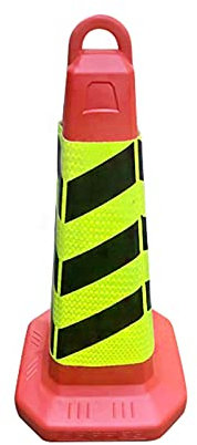 GJX Warnkegel Warnleitkegel Leitkegel Straßenverkehrskegel, Packung mit 2 Verkehrskegeln 650mm, Verkehrssicherheitskegel für REAST Streeter WARNUNG Kegel (Color : Black)