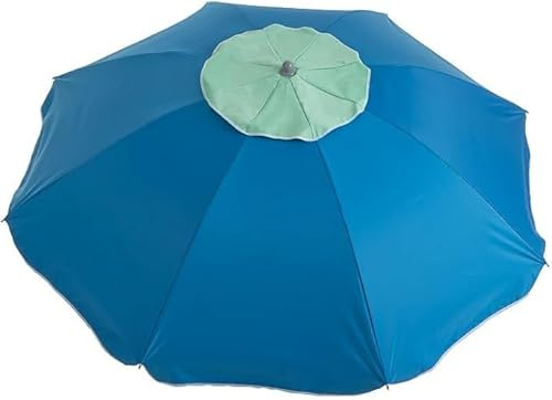 Aremar Sombrilla de Playa Antiviento Airvent, Protección UV 50+, 8 Varillas de Fibra de Vidrio, Mástil resistente, Funda de Transporte con Asa