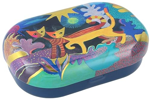 Kontaktlinsendose zur Aufbewahrung mit Kunstdruck WONDERLAND von Rosina Wachtmeister