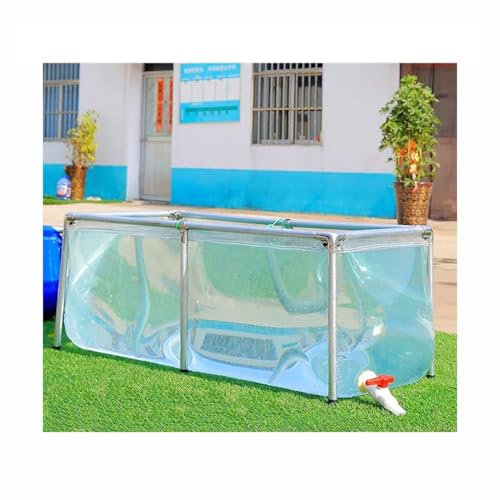 Piscine Fuori Terra, Trasparente Piscina In Tela, 1,3 Mm Spesso PVC Trasparente Piscina For Bambini, Facile Da Osservare For Serbatoio Dell'acqua Di Emergenza Allevamento Di Koi, Dimensioni Personaliz