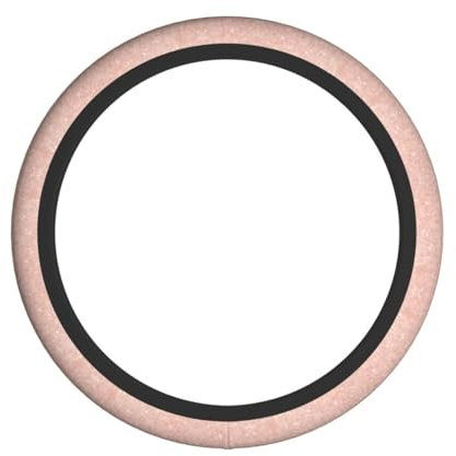 Lenkradhülle mit Glitzer, Roségold, für die meisten Fahrzeuge