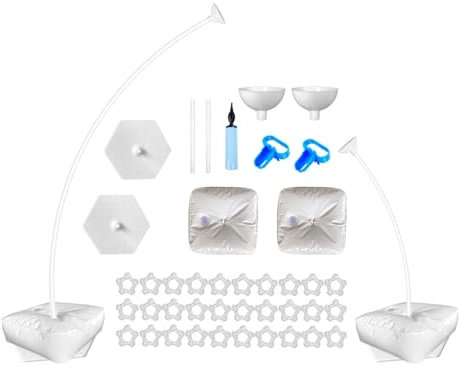 bephible Kit di supporto per arco di palloncini, forma di piegatura gratuita, stabile e affidabile, kit di supporto per palloncini a mezzo arco per accessori per feste di nozze A