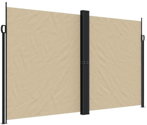 vidaXL Toldo Lateral retráctil Beige 200x1200 cm