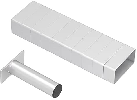 Lybunair Kit de pâtisserie en acier inoxydable, 10 pièces, plateaux à biscuits et fondants avec poignée de presse pour décorations de desserts et fabrication de biscuits (Grand rectangle)