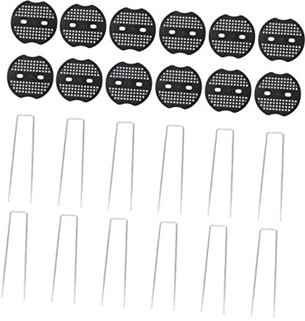 BCOATH Estacas Metálicas u para Suelo y Césped Juego De 100 Kit De Estacas Forma De u