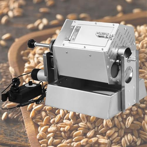 DPLWJPP Tostatrice Elettrica per Chicchi caffè Uso Domestico,Macchina Tostatrice Professionale A Tamburo 3,4 L,for Arachidi,Sesamo,Grano,Castagne