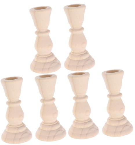 ABOOFAN 3 Sätze Camping-kerzenhalter Vintage Kerzenhalter Bankett- Holz Hochzeitsdekoration Kerzenständer Für Tisch Haushalts 2 Stück * 3