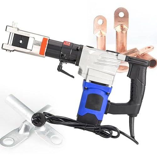 Pinza Crimpatrice Elettrica Idraulica Portatile, Pinza Crimpatrice Terminale Alimentata a Batteria Ricaricabile 2200 W Con Stampi, Ideale Per Terminare Terminali Con Capicorda In Rame/alluminio