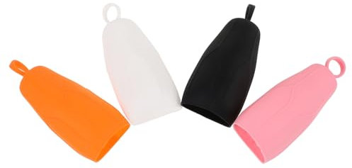 VALICLUD 4pezzi Manicotti Anti-perdita Per Bottiglie Viaggio in Silicone Coperture Elastiche Per Contenitori Viaggio Manicotti Elastici Per Lozione e Shampoo Impermeabili e Facili