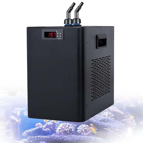 Aquarium Kühler Wasser Kühlung, einstellbar, 160 l, 300 l, 500 l, Marine-Maschine, geeignet für Riffkorallengarnelenpflanzen, 160 l/42 Gallonen