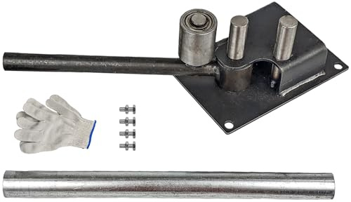 Heavy Duty Manual Rebar Bender, Steel Rod Bending Tool, Portable Rebar Bending Tool, Deformed Rod Folding Machine for Construction Site, 4-14mm