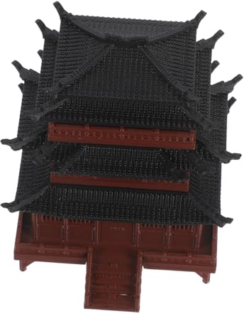 KONTONTY Miniature Chinoise Imprimée Décoration Aquarium Micro Paysage Ornement Zen Jardin Traditionnel