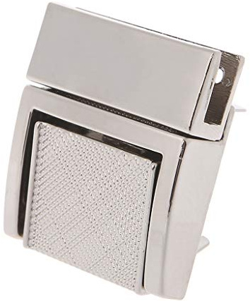 Herrajes de hebilla para bolsa con forma de bolsa, cierres giratorios, bolsas con cierre de cierre, suministros para hacer bolsas, Silver, One Size