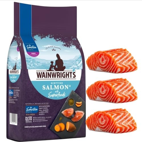 New Wainwright's Sensitive Puppy Dry Dog Food Salmon with Superfoods 2 kg
