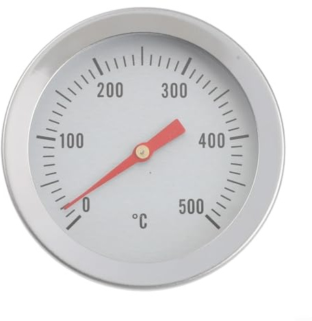 Advokingtap Stainless Steel Oven Thermometer With 70mm Sensor Up To 500C M8 14.5mm Installation, Easy to Read, Pizza Oven Temperature Gauge for Baking Grilling Cooking Thermometer