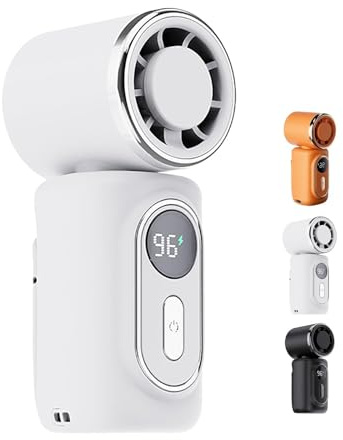 Vtizikl Clip Mini Handheld Fan,Portable Clip on Fan have 180° Rotation,5 Speeds USB Rechargeable Pocket Fan,Mini Clip and Desk Fan for Office,Travel,Beach,Camping,Outdoor & Makeup (white)