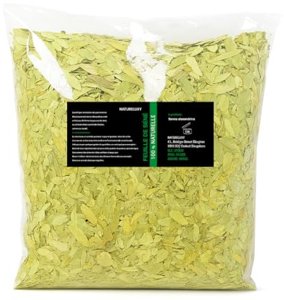 ⭐ Séné Feuilles ⭐ 500 Gr Net, Économique, Pure Puissant Purgatif & Détoxifiant, Perte de poids 100% Naturel