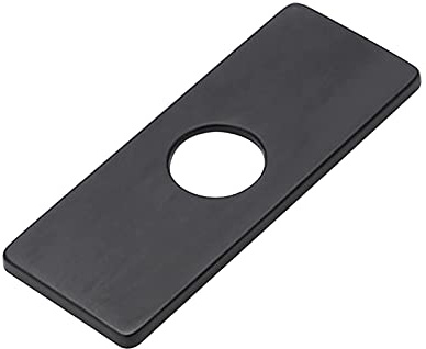 Coperchio del foro del lavandino in acciaio inossidabile da 4 pollici (10 cm), piastra del rubinetto della cucina, coperchio del foro del lavandino del rubinetto per il bagno Vanity Sink nero 1 pz