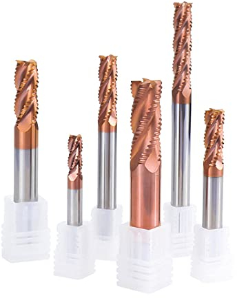 1pc Schrupp-Schaftfräser HSS-Fräser 4 Flöte CNC-Fräser 4-12mm Hartmetall-Schaftfräser TiCN-Beschichtung CNC-Fräser Schaftfräser-8xD8x35x100L