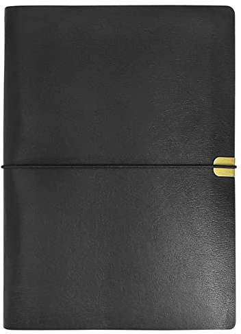 WANLIAN Notizbuch A5 Nachfüllbar, PU-Leder, A5 Ringbuch, 6 Ringe, Mit 80 Blatt/160 Seiten, 170mm x 230mm