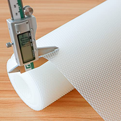 Hersvin Schubladenmatte 60cmx500cm Verdickt Schrankpapier Schubladeneinlage Eva Wasserfest Nicht Klebende Unterlage Teppich für Küchenschränke (Transparent Grosser Diamant)