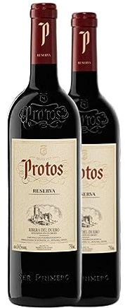 Protos Tempranillo Ribera del Duero Reserva 75 cl Vino tinto (Caja de 2 Botellas de 75 cl)