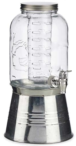 Caraffa con rubinetto supporto refrigeratore porta ghiaccio contenitore da 3,8 lt per vino Sangria Cocktail Bevande bar pub