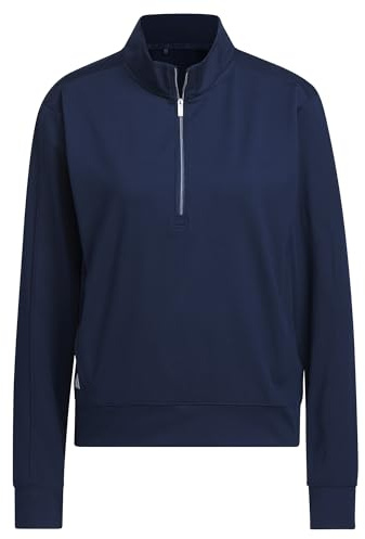 adidas Women's Womens ULTIMATE365 Quarter Zip Layer, Collegiate Navy, XL