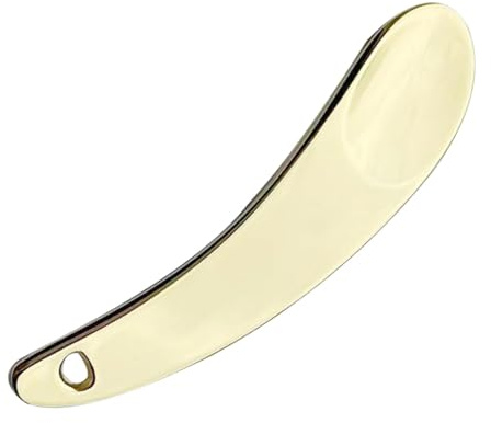 Yonuaret Spatola per trucco, applicatore per crema per gli occhi,Spatola per la cura della pelle riutilizzabile forma di cucchiaio con dente | Cucchiaio per crema in lega di zinco, spatola per
