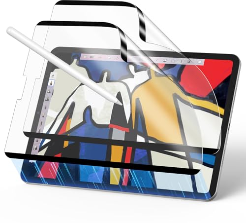 ESR 2-Pack Paper-Feel Magnetic Screen Protector for iPad Pro 12.9 Inch (6th/5th/4th/3rd Generation, 2022/2021/2020/2018), Write and Draw Like on Paper, Detachable and Reusable, Matte Finish
