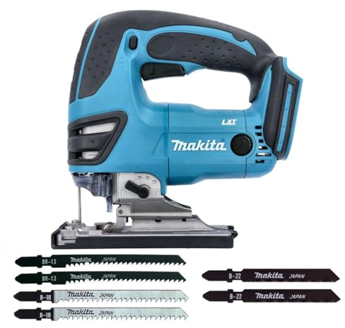 Makita DJV180ZX 18V LXT - Seghetto alternativo senza fili con manico superiore con 6 lame.