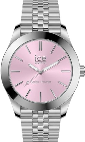 ICE-WATCH - Ice Steel Silver Light Pink - Montre Argent pour Femme avec Bracelet en Metal - 023790 (Small)