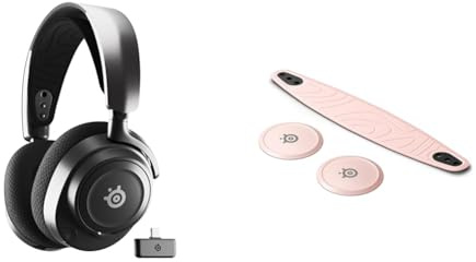SteelSeries Arctis Nova 7 Wireless Multi-Plattform Gaming-Headset Arctis Nova Booster Pack Rose Quartz - Gaming Headset Zubehör - Zweifarbiger Nylon-Kopfban