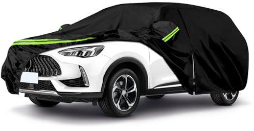 Telo Copriauto Compatibile con MG HS 2018-2025, Copertura Auto Protettiva, Telone per Garage Completo Impermeabile con Cerniera Strisce Riflettenti, Protezione da Neve e Polvere