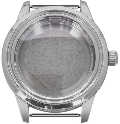 ROUREOX 39mm Kit Caja Reloj Bisel Atornillado Cristal Mineral Correa Cuero Genuino Cierre Mariposa Movimiento NH35 para Grand Seiko/Seiko Presage-1 39MM