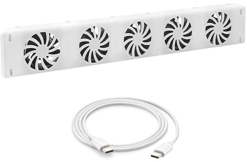 Otbushit Ventilador de radiador doméstico que funciona silencioso, ahorro de energía, ventilador de calentador, amplificador de radiador inteligente, velocidad ajustable con 5 ventiladores, fácil pa