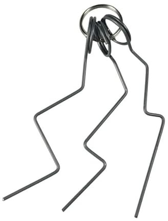 Dönges Lot de 3 aiguilles d'ouverture pour piège de porte sur porte-clés (fil de descente de porte, kit de fil de descente, aiguille d'ouverture et décapsuleur)
